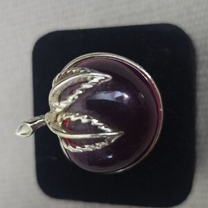Vintage Sarah Coventry  cherry brooch pin